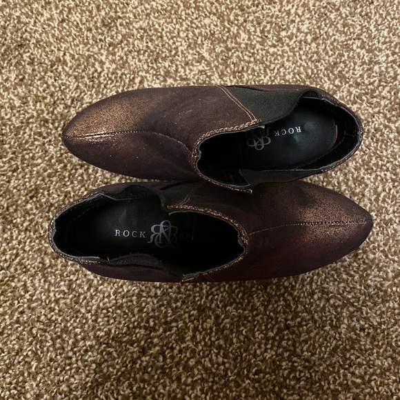 HP🎉Rock & Republic Glitzy Bronze Stiletto Booties - Picture 4 of 4